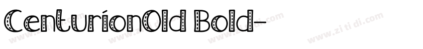 CenturionOld Bold字体转换
